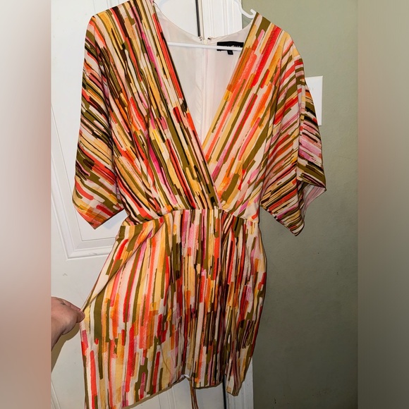 Rent The Runway Slate & Willow Striped Elliot Romper Sz XL - Picture 5 of 5